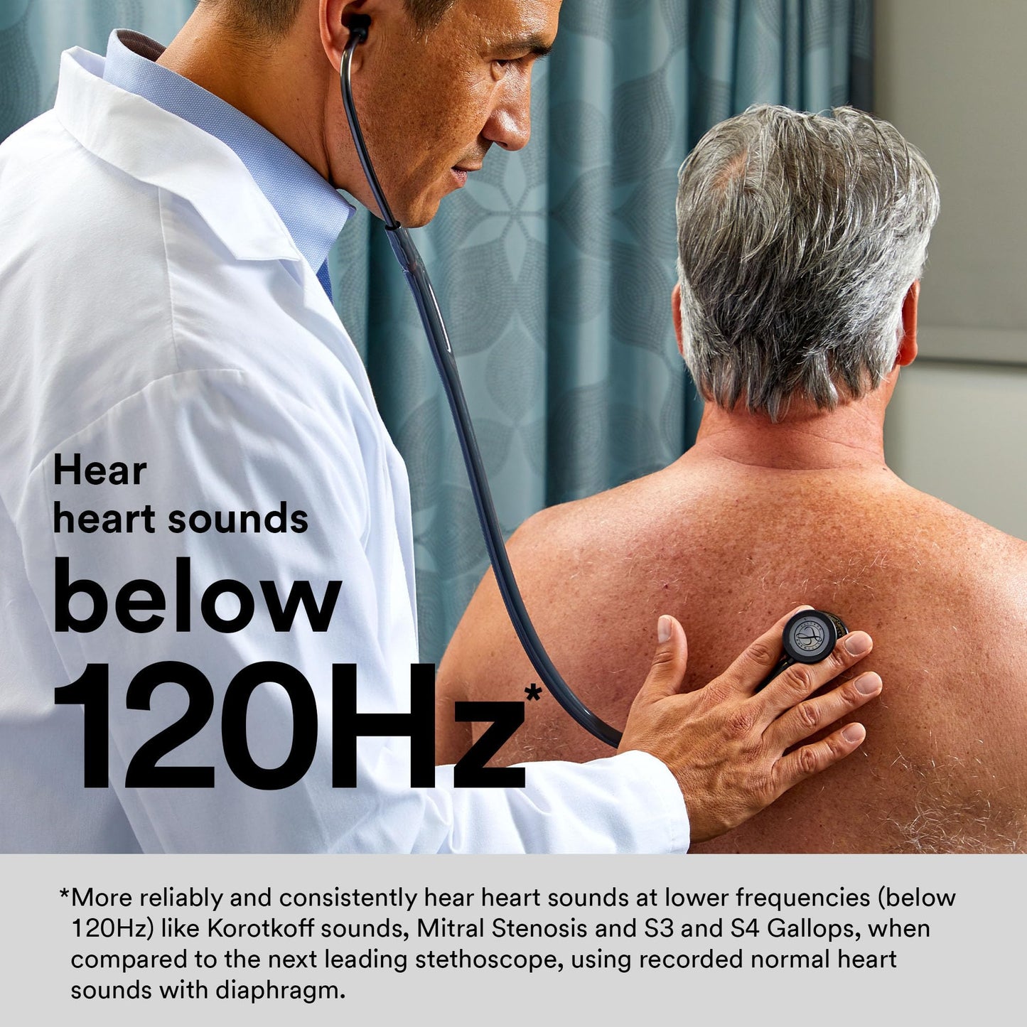 3M Littmann Cardiology IV Diagnostic Stethoscope, Standard-Finish Chestpiece, Black Tube, Stainless Stem and Headset, 27 inch, 6152