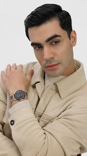 Titan Edge Fusion Quartz Analog Black Dial Mens Ceramic Steel Strap Watch