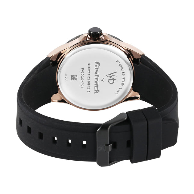 Fastrack Vyb Challenger Quartz Analog Black Dial Watch for Men