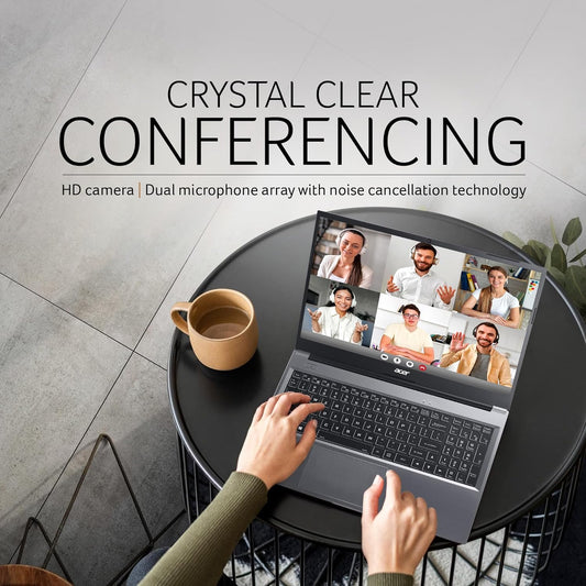 acer Aspire Lite (2025) AMD Ryzen 3 Quad Core 5300U - (16 GB/512 GB SSD/AMD Radeon Graphics/Windows 11 Home) AL15-41 Thin and Light Laptop (15.6 Inch FHD, Steel Grey, 1.5 Kg/MS Office 2021