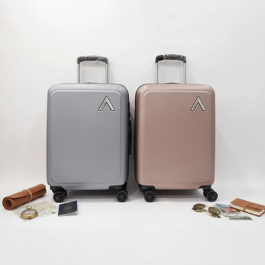 Aristocrat Chromium Cabin 55 Cm(Small) 8 Wheels Trolley Bags for Travel Hard Case Luggage, Lightweight Bag with Combination Lock & Robust Trolley with 5 Years Warranty (Brown)