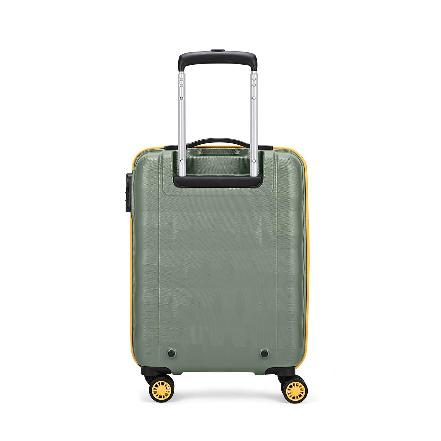 Aristocrat Polycarbonate Spinner Comet Cabin Trolley Bag 56cm|Small|Hard Luggage| Smooth 8-Wheel Suitcase|Combination Lock with Sturdy Zipper|Full Fabric Convipack|3-Year International Warranty(Green)