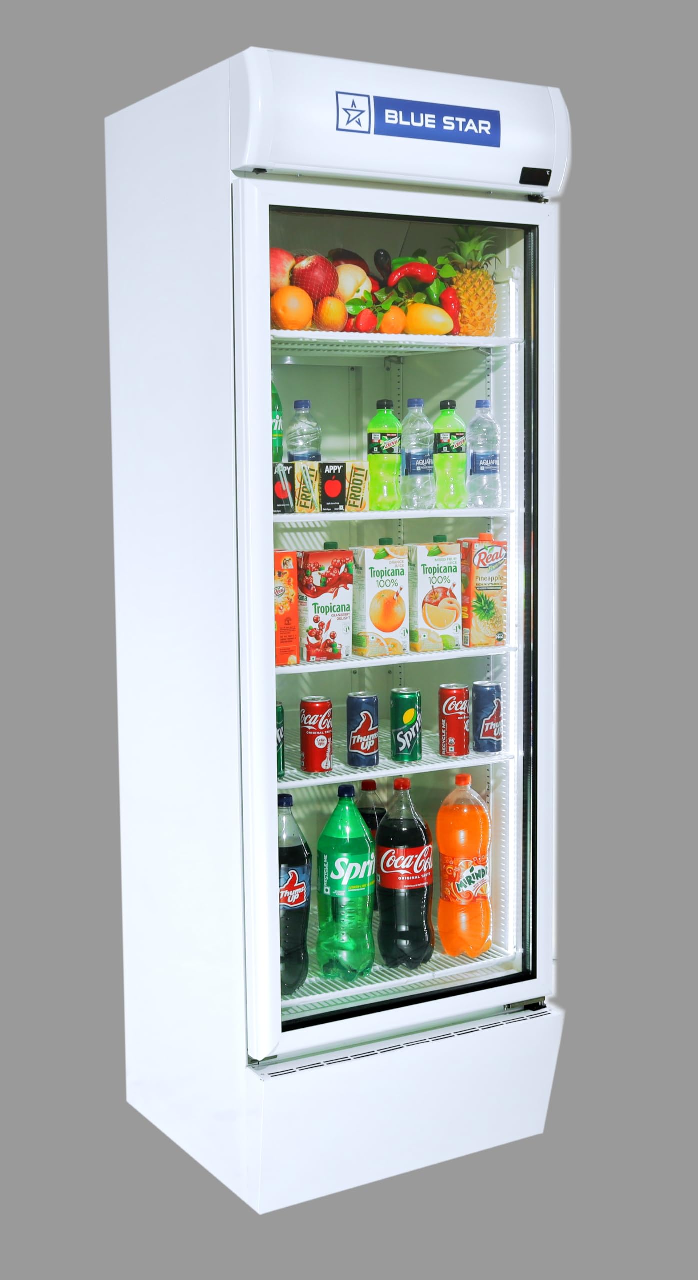 BLUE STAR TC550VG Single Door Visi Cooler or Glass door Commercial Refrigerator 475 Liters