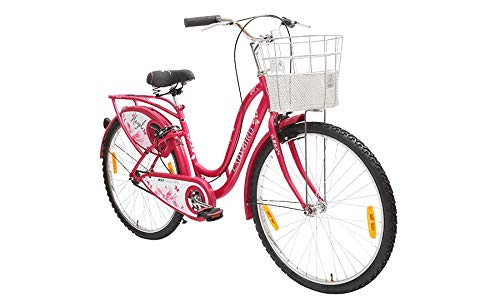 BSA cycles Ladybird Hazel Road Bike / Bicycle (Wheel 26 Inch , Frame 19 In) Pink , Ideal For Girls , Ladies, Rigid