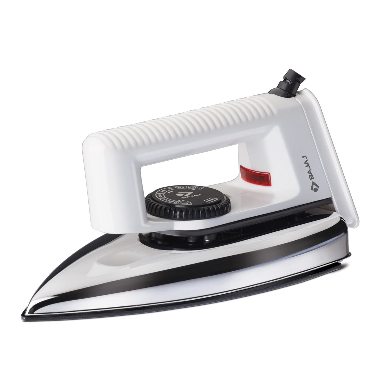 Bajaj Stainless Steel Popular Light Weight 1000W Dry Iron with Advance Soleplate and Anti Bacterial German Coating Technology, White, 1000 Watts