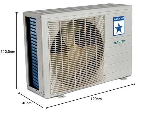 Blue Star 5 in 1 Convertible 1.5 Ton 5 Star Inverter Split Air Conditioner with Self Diagnosis & Copper Condenser (White, IC518RNU)