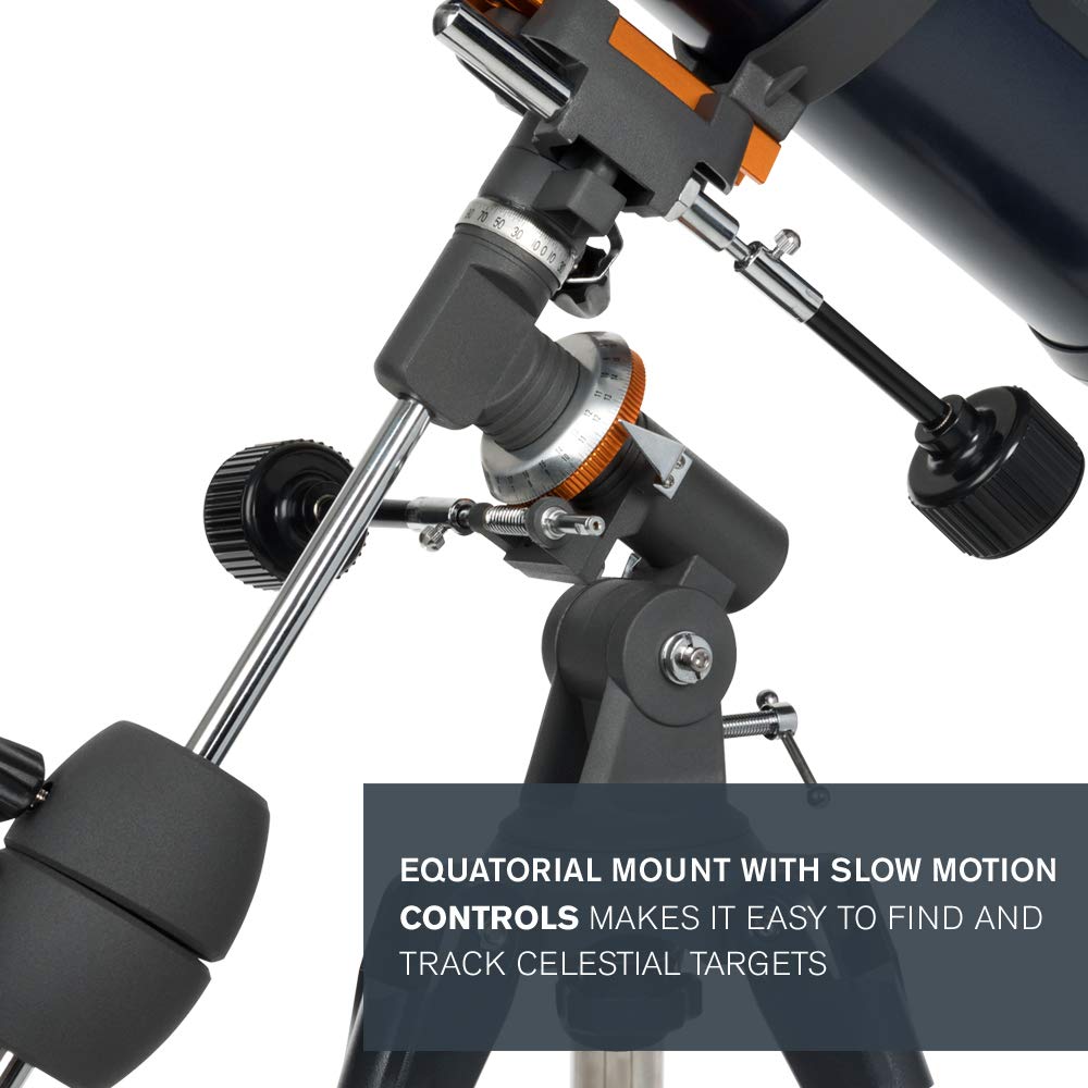 Celestron AstroMaster 130 EQ Motor Drive Telescope (Black)