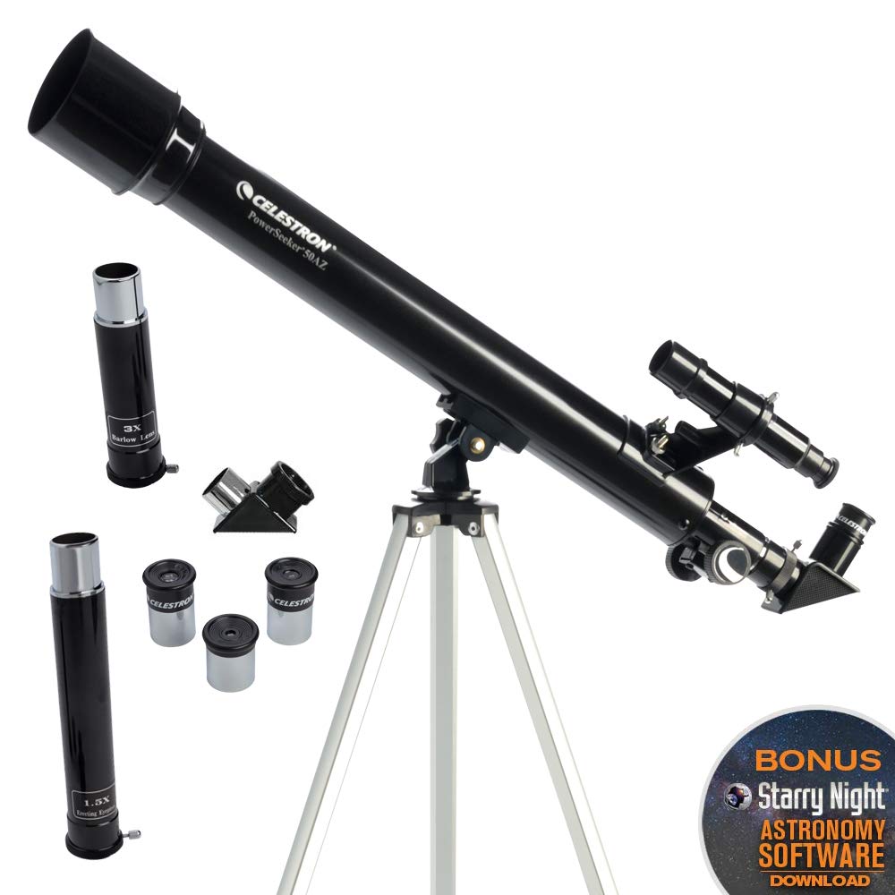 Celestron PowerSeeker 50 AZ Refractor Telescope