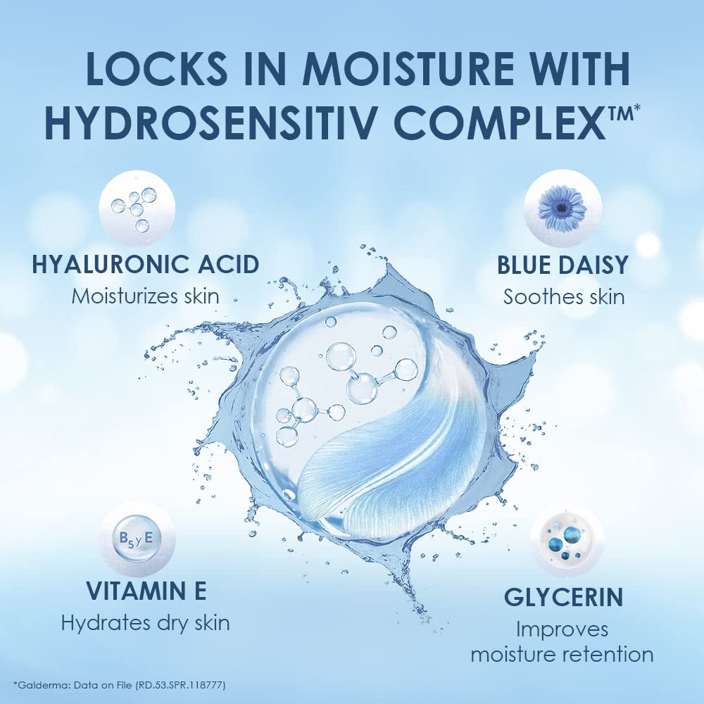 Cetaphil Optimal Hydration Daily Cream 50g | Lightweight Moisturizer & Fast Absorption | Hyaluronic Acid, Blue Daisy Extract, Niacinamide