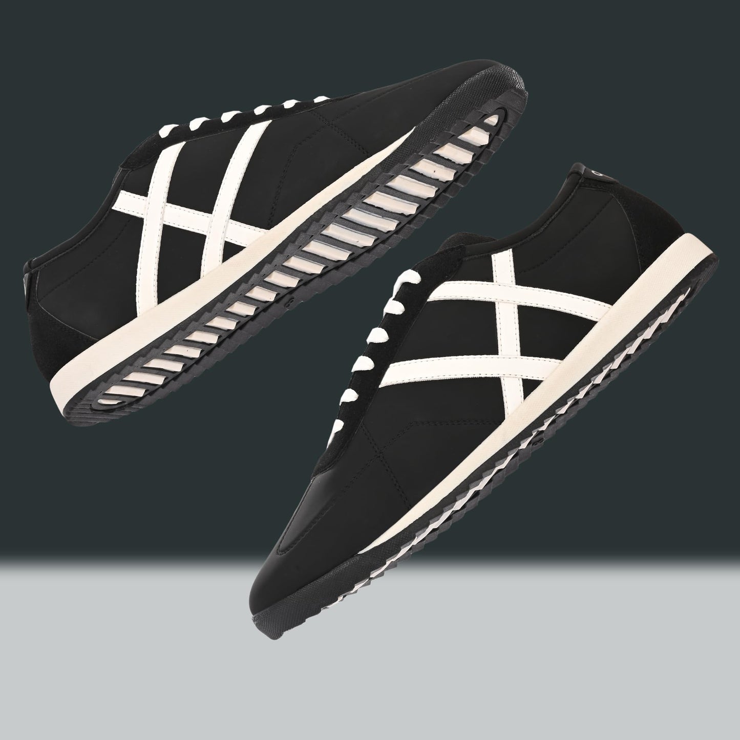 Cruiser Black Sneakers for Men 2579-1