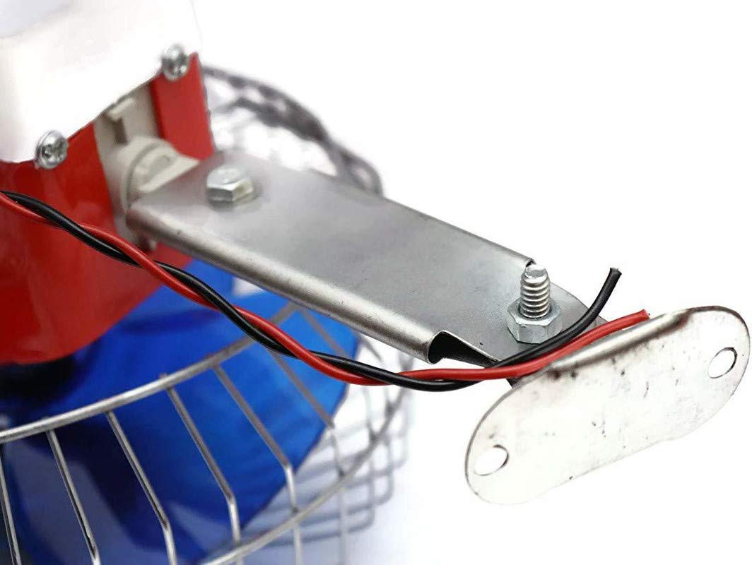 ERH INDIA 12 Volts DC Oscillating Portable Fan Directly Run Through Solar Panel or Any 12 Volts Battery Car Interior Fan, Blue 1 Piece