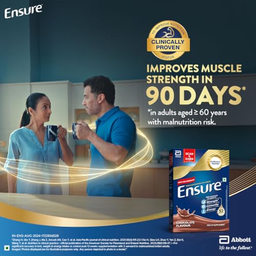 Ensure No 1 Nutritional Supplement Drink in the world, 32 nutrients High Protein,Calcium,Vit D, Chocolate 950g