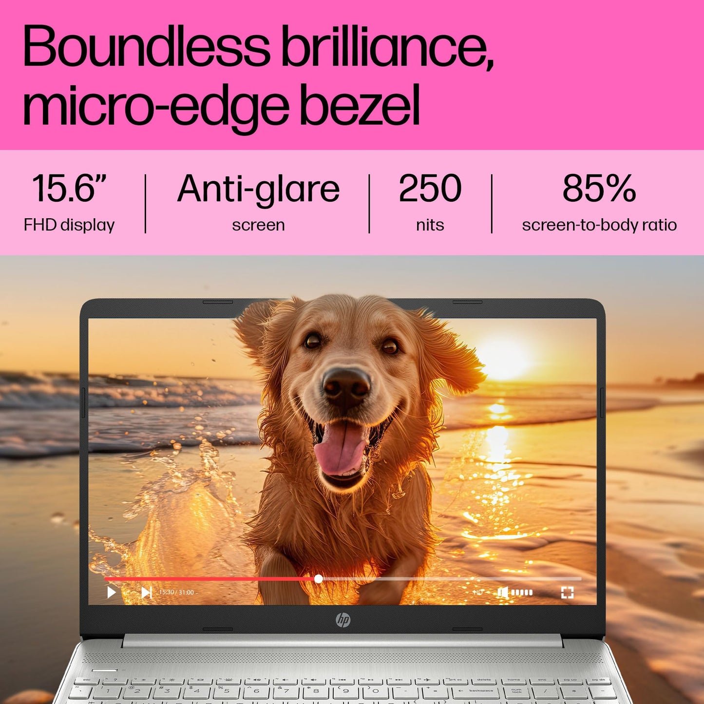HP 15 AMD Ryzen 3 7320U (8GB Ram/512GB SSD/Fhd/15.6" (39.6 Cm)/Backlit Keyboard/Windows 11/Ms Office 21/1.59Kg/Silver) Fc0026Au Laptop