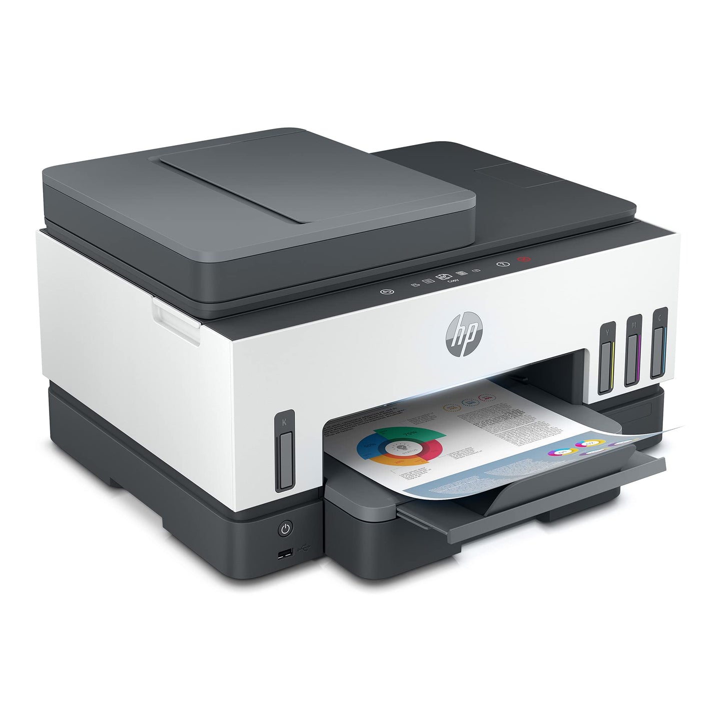 HP Smart Tank 790 All-in-One Auto Duplex WiFi Colour Printer with ADF and FAX, Print, Scan & Cope for Office with ADF and FAX
