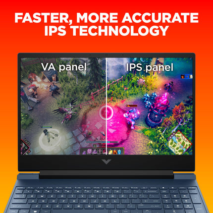 HP Victus, AMD Ryzen 5 5600H, NVIDIA RTX 3050, 16GB DDR4, 512GB SSD (Win11, Office21, Blue, 2.37kg) 144Hz, 9MS, IPS, 15.6-inch(39.6cm) Gaming Laptop, Backlit kb, Enhanced Cooling, fb0106AX/Fb0112AX