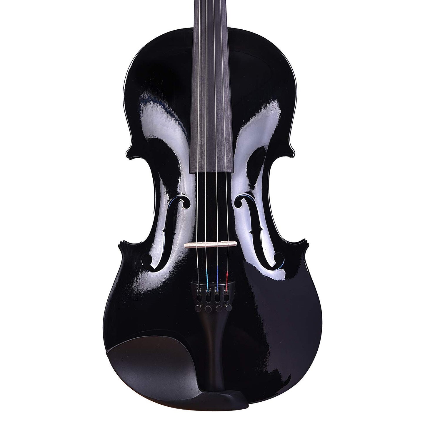 Kadence Vivaldi Acoustic Violin Full Size with Bow, Rosin, Carrying Hard Case,Instrument for Beginners, Adults, Boys, Girls, Children, Kids (4/4, Black)