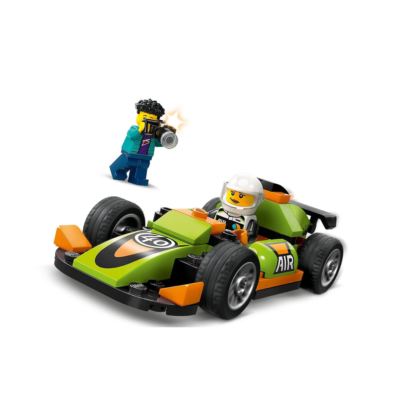 LEGO City Green Race Car Racing Vehicle Toy 60399 (56 Pieces)