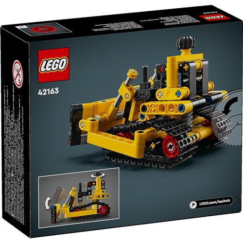 LEGO Technic Heavy-Duty Bulldozer Set 42163 (195 Pieces)