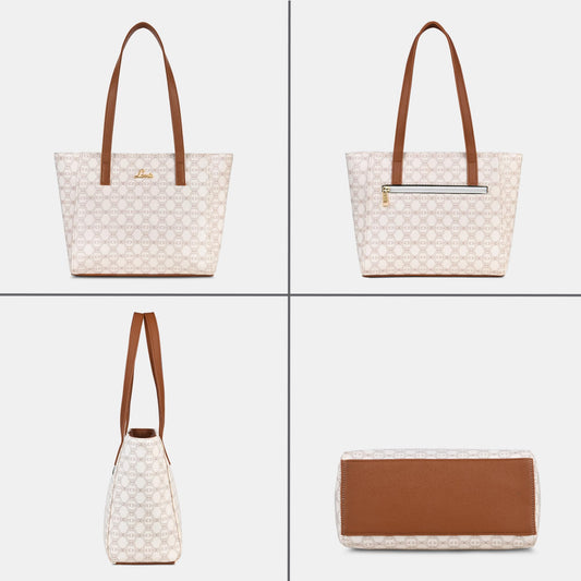 Lavie Women's Mono Betula Tote Handbag for Women | Tote Bag for Work | Ladies purse | Stylish Shoulder Bag | Gift For Women
