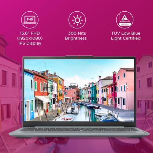 Lenovo IdeaPad Slim 3 12th Gen Intel Core i5-12450H 15.6 inch (39.6cm) FHD Laptop (16GB RAM/512GB SSD/Windows 11/Office Home 2024/1Yr ADP Free/Grey/1.62Kg), 83ER00KPIN/83ER00KRIN