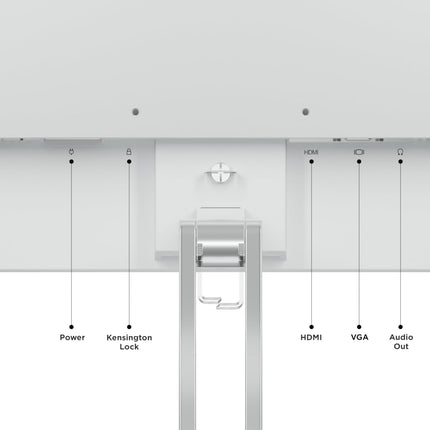 Lenovo L-Series 24 inch (60.45cm) FHD IPS Monitor| 100Hz, 1ms, FreeSync, 99% sRGB, 3Wx2 Speakers, 1x HDMI 1.4, 1x VGA, Tilt, Smart Display Customization Artery Cloud Grey, L24i-4A