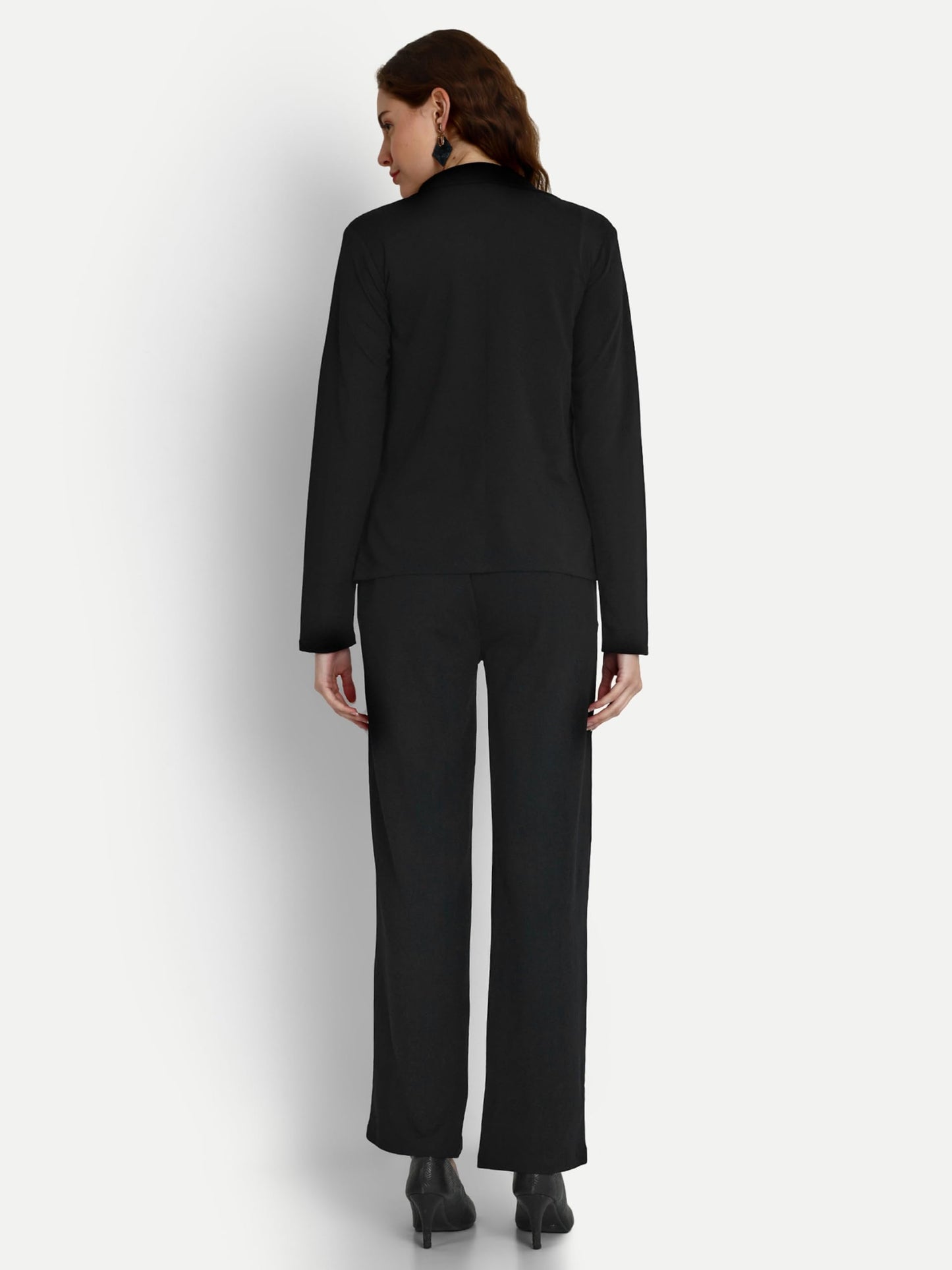Leriya Fashion 3-Piece Blazer Set for Women (2XL, Black)