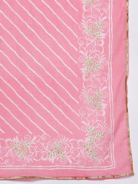 Libas Women's Pure Cotton Kurta Sets (34251_Pink