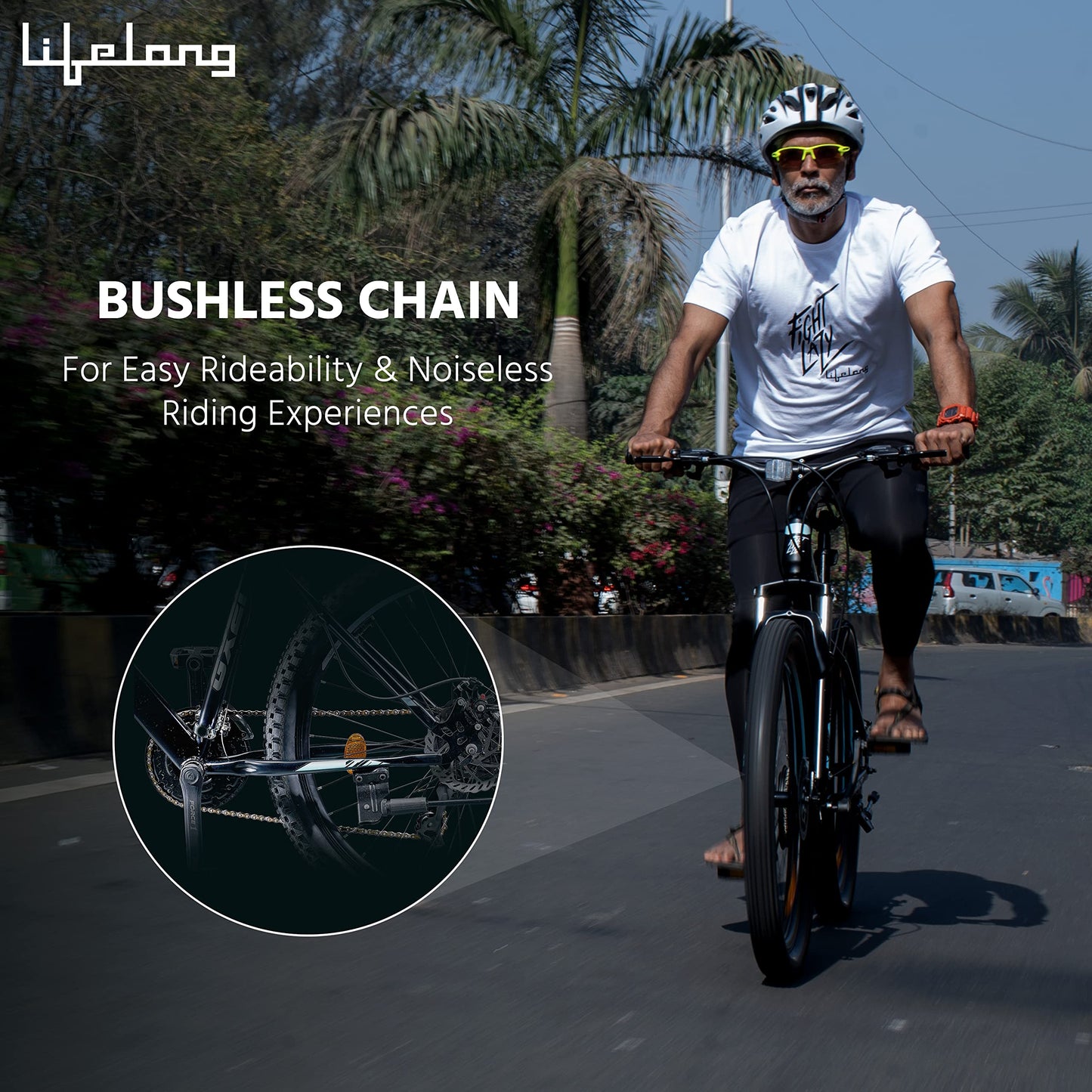 Lifelong MTB 27.5T Gear Cycle for Men and Women - 21 Speed Mountain Bike - Shimano Gear Cycles – Suitable for 14+ Year Boys and Girls - Rider Height Above 5 feet 5 inches (Conqueror, LLBC2792)