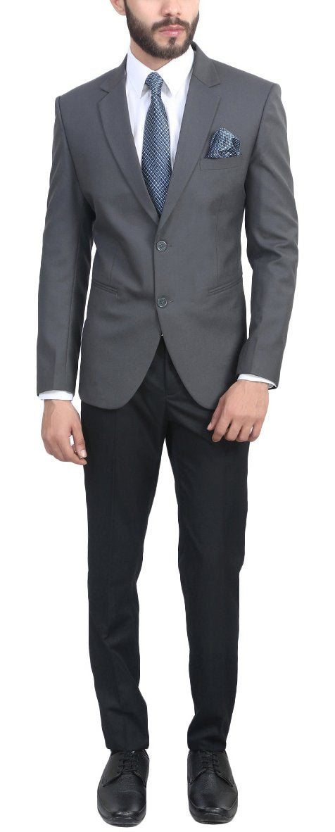 MANQ Men's Slim Fit Formal/Party Blazer Grey, Formal Blazer