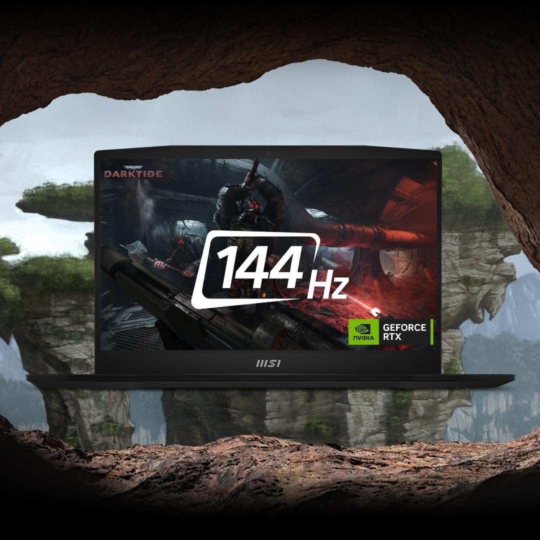 MSI Katana A15 AI, AMD 8th Gen. Ryzen 7 8840HS,Built-in AI, 40CM FHD 144Hz Gaming Laptop (16GB/512GB NVMe SSD/Windows 11 Home/MSO 2021/NVIDIA GeForce RTX 4050, GDDR6 6GB/Black/2.25Kg) B8VE-481IN