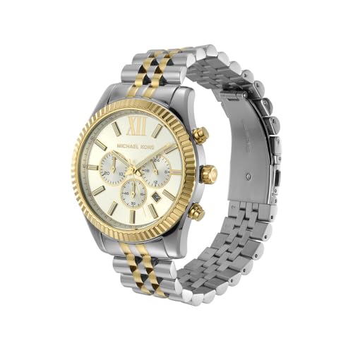 Michael Kors Analog White Dial Men's Stainless Steel Watch - MK8344
