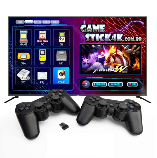 New World TV Video Games for Kids Wireless 64GB Memory, HD Classic Games Console with TF Card, 9 Emulator Console, HDMI Output TV Video Game Console Game Stick