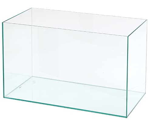 Parko Home Decoration Turtle Aquarium Tank Beautiful Fashion Clear Glass Mini Fish Tank Aqua Habitat Aquarium Tank Only Rust Resistant (Colour May Vary) (9x9x12 Inches) 15L