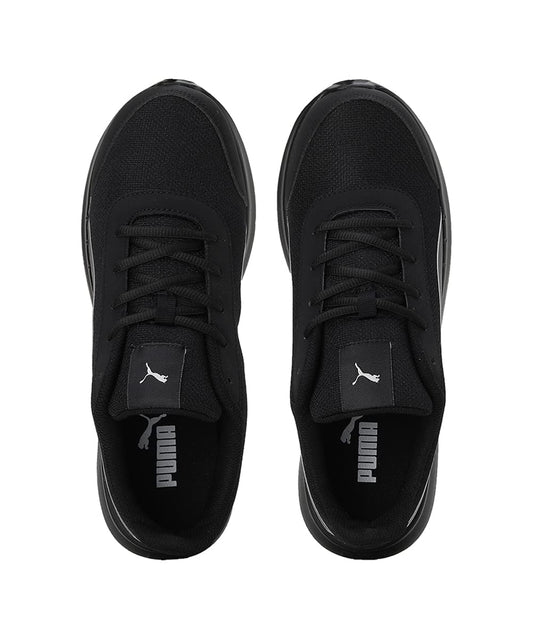 Puma mens Dazzler Black-Silver Running Shoe - 8 UK (39178201)