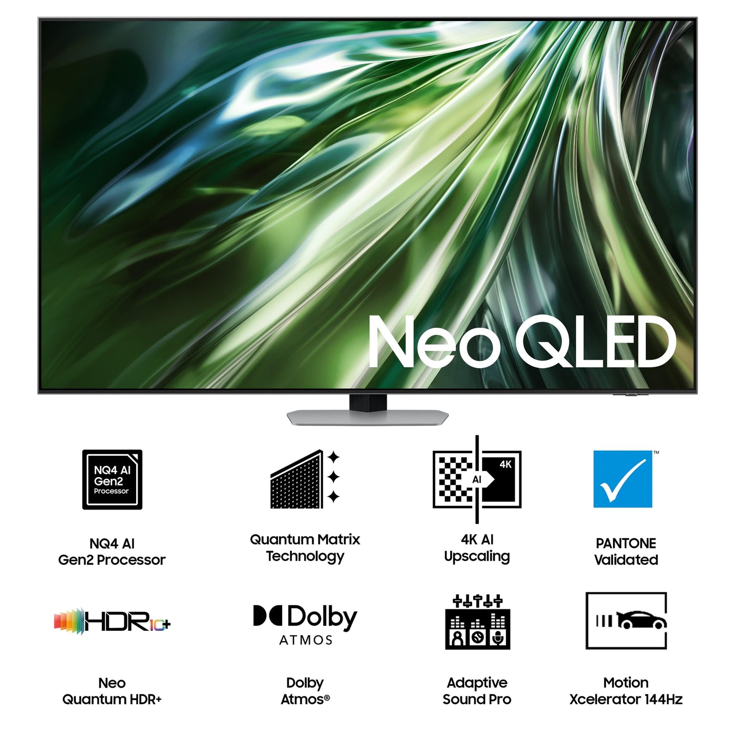 Samsung 163 cm (65 inches) 4K Ultra HD Mini LED AI Smart Neo-QLED TV QA65QN90DAULXL (Carbon Silver)