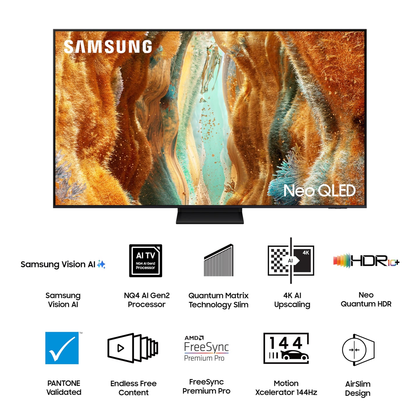 Samsung 163 cm (65 inches) 4K Ultra HD Mini-LED Neo-QLED Smart TV QA65QN70FAULXL