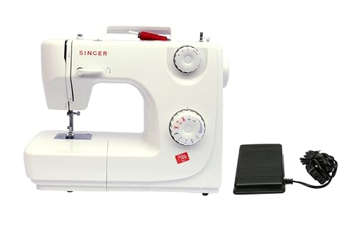 Singer 8280 Zig Zag Sewing Machine,8 Built in Stitches, 24 Stitch Function, Auto Needle Threader(White),70W Powerful motor