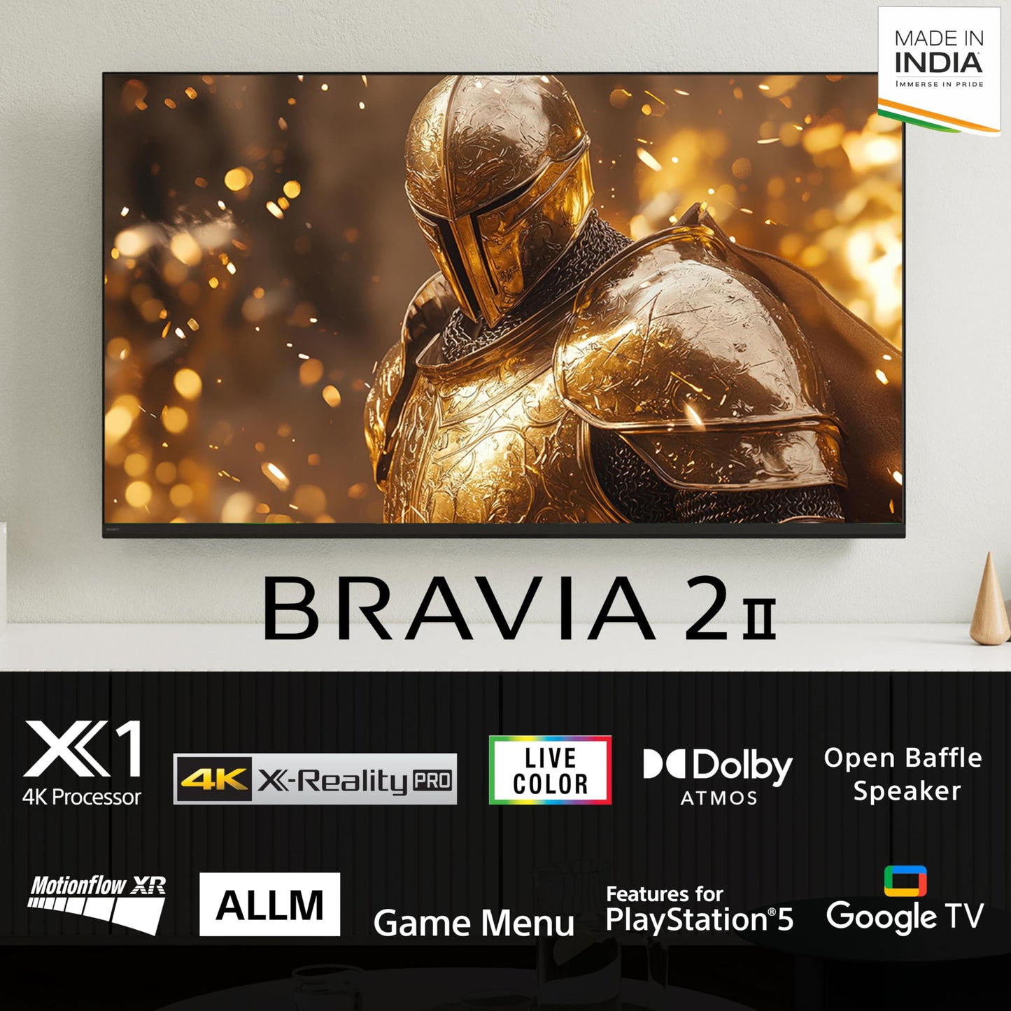 Sony 139 cm (55 inches) BRAVIA 2M2 Series 4K Ultra HD Smart LED Google TV K-55S25BM2