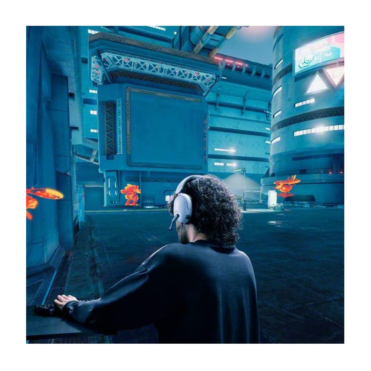 Sony INZONE H9, WH-G900N Wireless Noise Cancelling Gaming Headset, Over-Ear Headphones with 360 Spatial Sound, 32 Hours Battery Life, flip to Mute mic, Mobile, Laptop, PS5 & PC Compatible (White)