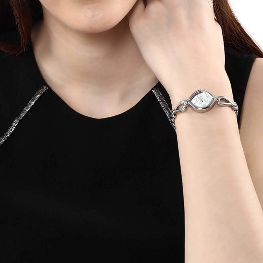 Titan Raga Analog White Dial Women's Watch -NM2455SM01 / NL2455SM01/NP2455SM01