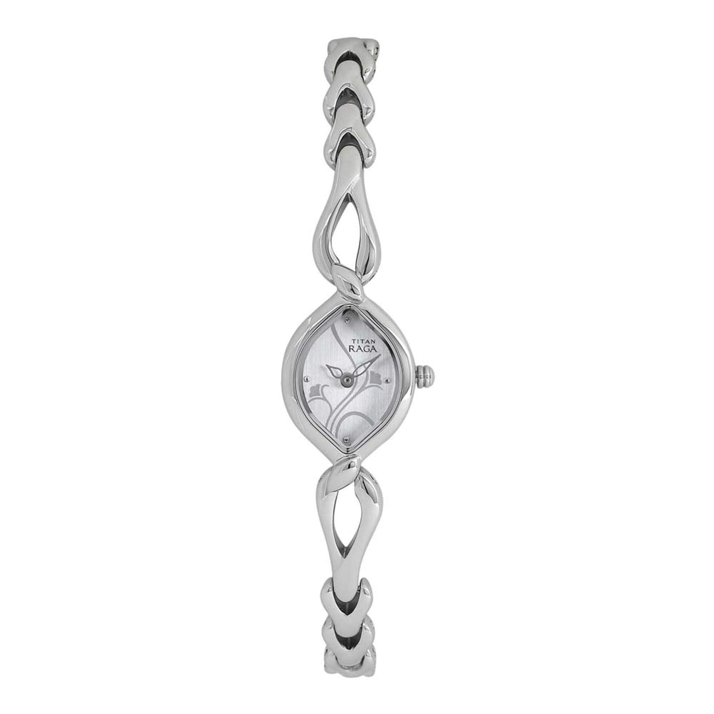 Titan Raga Analog White Dial Women's Watch -NM2455SM01 / NL2455SM01/NP2455SM01