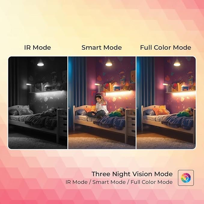 Trueview 2MP Smart CCTV Wi-fi Home Security Camera with Pan Tilt 360� View, 2 Way Talk, Cloud Monitor, Motion Detect, Supports SD Card Up to 256 GB, Night Vision (2MP Color Night Vision Smart Camera)