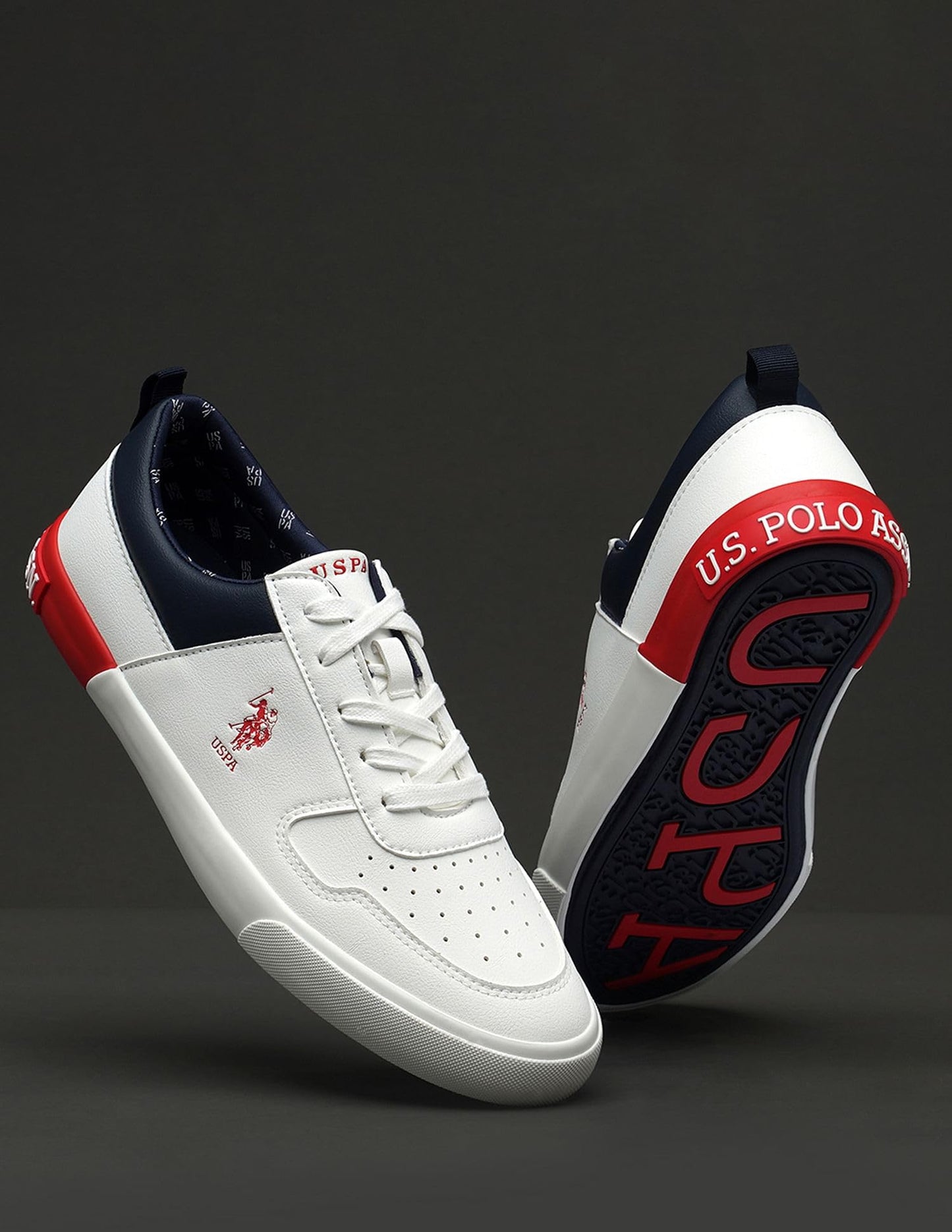 U.S. Polo Assn. Mens Clanal Off White Sneaker - 11 UK (2FD22561A01)