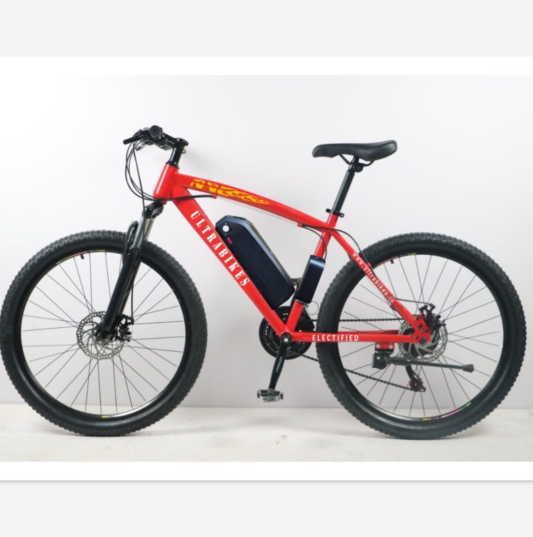 Ultrabikes NVC Geared Electric Bicycle (Red)