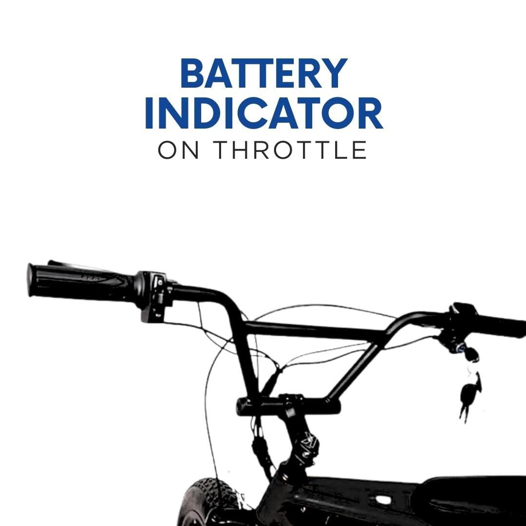 VIGOREBIKE Men ZE Electric Cycle with Dual Disc Brakes, 350w Hub Motor, 5.8Ah Li-Ion Battery, 95% Pre-Assembled with Charger, Black Color,Fat Tyre Cycle 20 x 400 Inches, 20 Inch