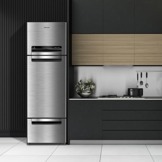 Whirlpool 300 L Frost Free Triple-Door Refrigerator (FP 343D PROTTON ROY ALPHA STEEL (Z)