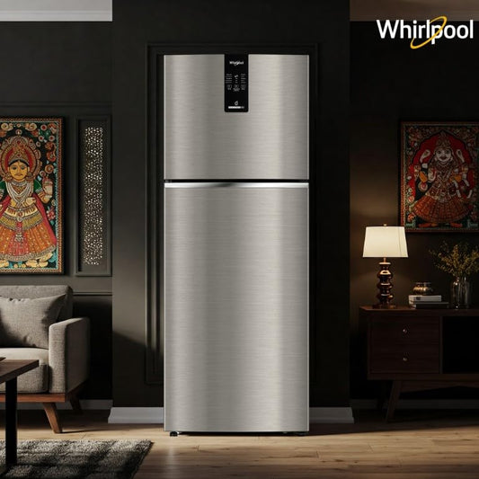 Whirlpool 308 L 3 Star Convertible Frost Free inverter Double Door Refrigerator (IF INV 355 TITAN STEEL(3S) CONV-TL)