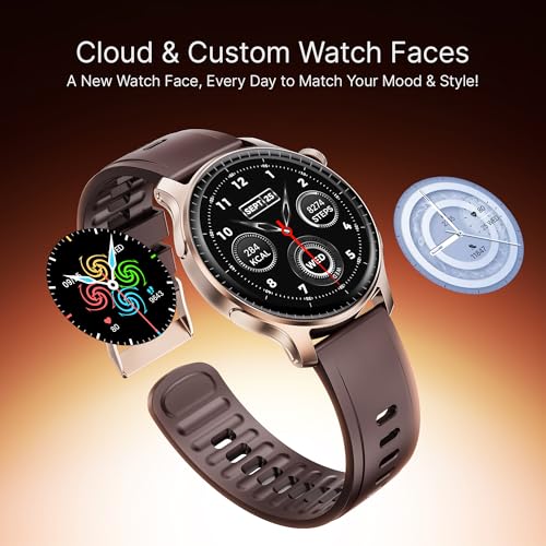 boAt New Launch Ultima Ember Smartwatch w/ 1.96" (4.97 cm) AMOLED Display, Personalized Fitness Nudges, Functional Crown, 100+ Sports Modes, Custom Watch Faces (Royal Berry), Burgundy