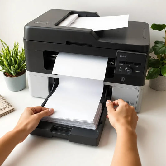 Modern printer automatically outputting double-sided pages with paper aligned for duplex printing
