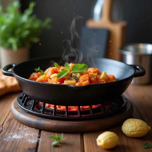 Cast Iron Pan Support - Cast Iron Pan Support for Even Heating and Safe Cooking